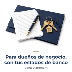 Para dueños de negocio, con tus estados de banco (Bank Statement) – Infinity Wholesale Mortgages